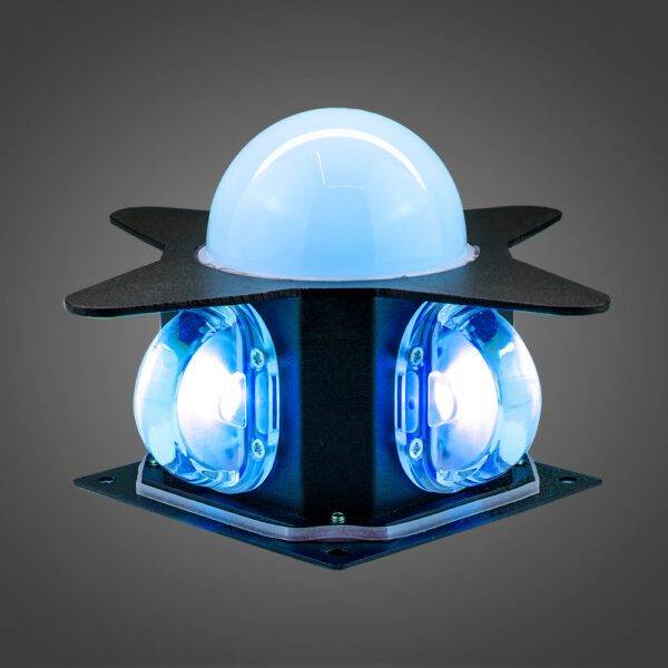 Arbotante Estrella 5x1W Led BK, RGB - Imagen 4