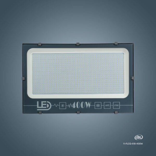 FLOOD PLANO GREY,400W,CW,LED SMD.
