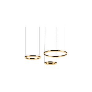 Lámpara colgante 3 aros 100, 80, 60 cm rgd ww