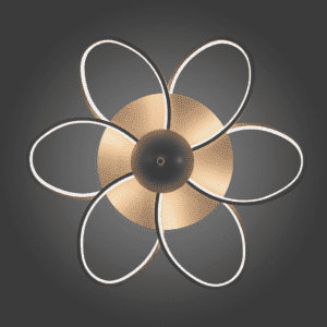 Lámpara de techo tipo flor, pétalos, ww