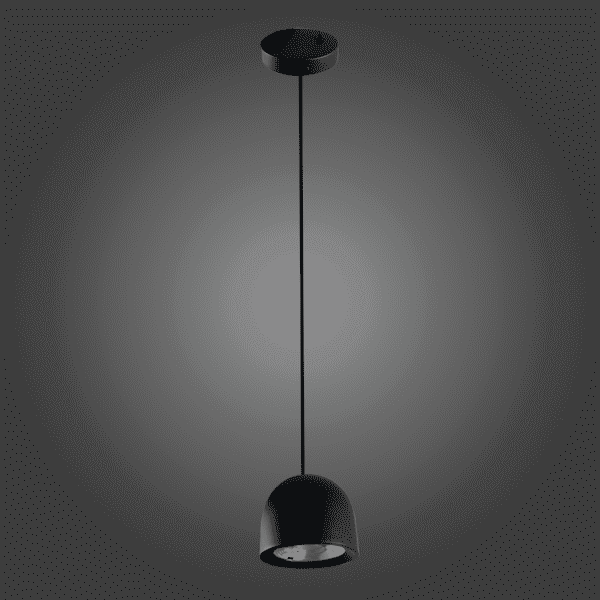Lámpara colgante, black, 1 cabeza. - Imagen 3