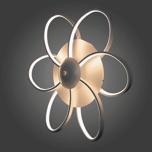 Lámpara de techo tipo flor, pétalos, ww - Imagen 3