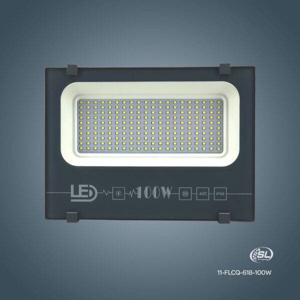 FLOOD PLANO GRIS 100W CW LED SMD