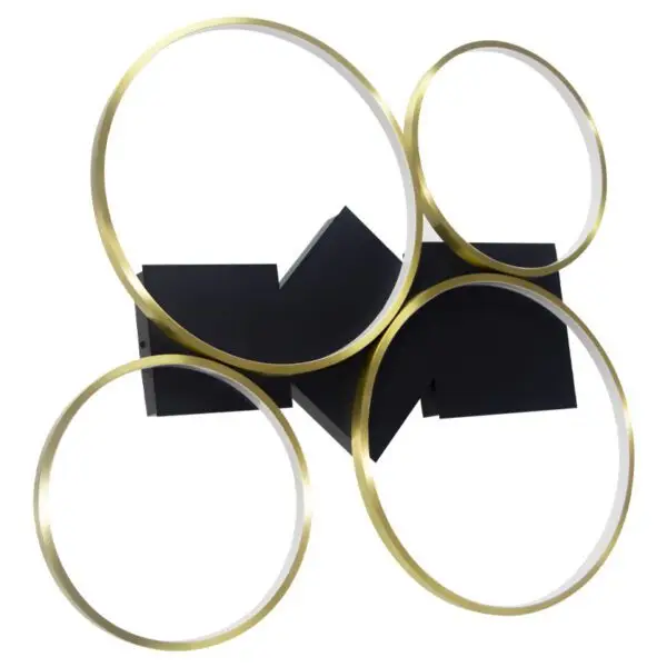 LÁMPARA DE TECHO GOLD LED, 4 AROS WW - Imagen 3